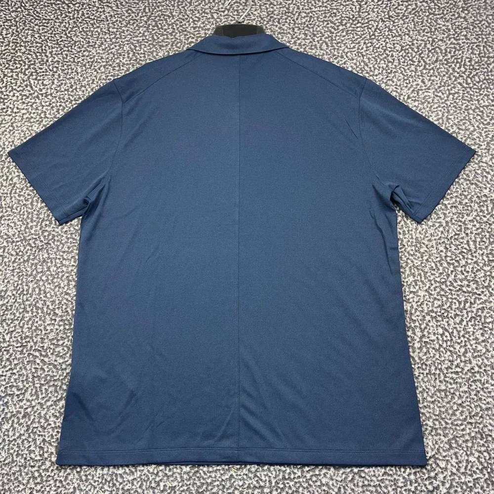 Air Jordan Michigan Wolverines Dri-FIT Polo Shirt Men Large Navy Jumpman New L